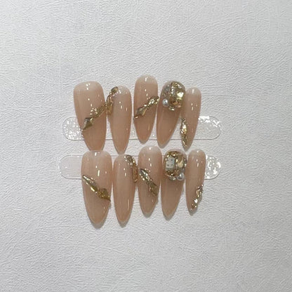 Stylisches Stiletto Press-On Nagelset Brehn