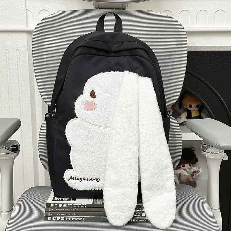 Niedlicher Hasen-Themen-Schulrucksack