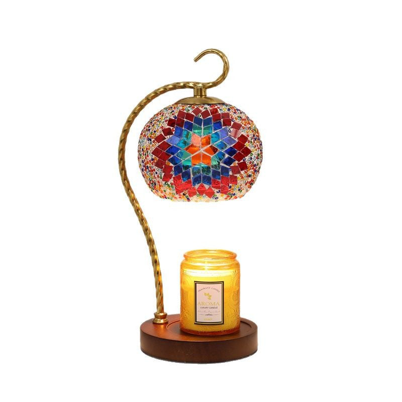 Mosaikglas-Tischlampe