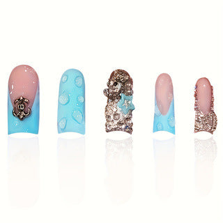 Dekoratives Press-On Nagelkunst Set Brehn