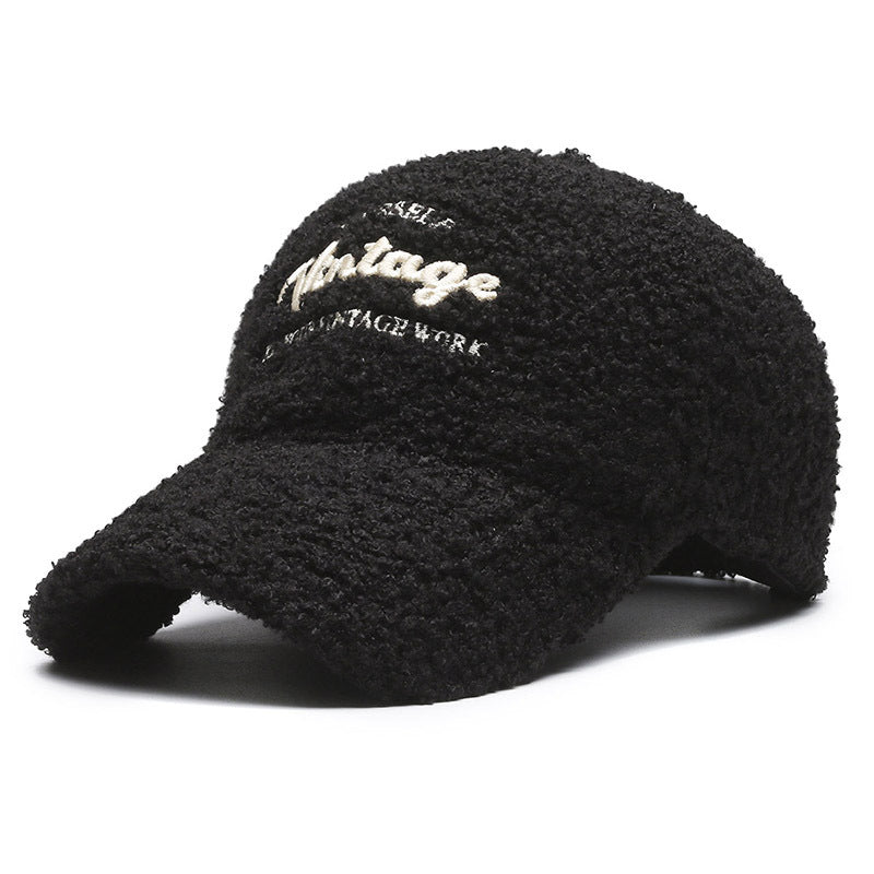 Damen Vintage-inspirierte Plüsch-Basketballmütze Brehn