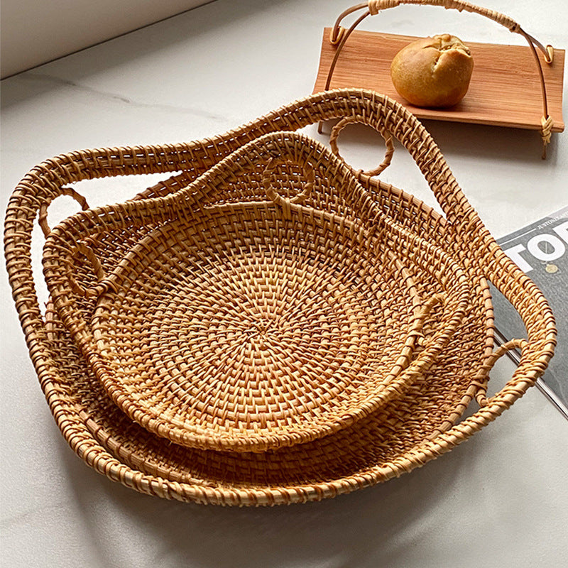 Damen herzförmiger Rattan-Korb Brehn