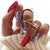 kunstvolles Nagelset mit festlichen Glitzer- und Weihnachtsmotiven Brehn