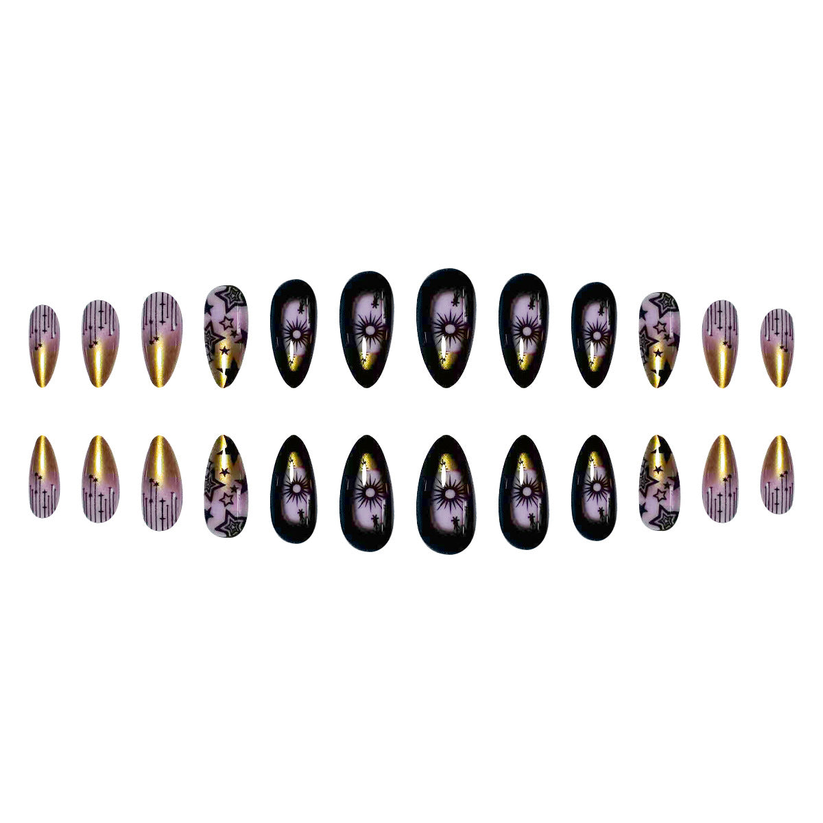 Dekorative Stiletto Nail Art Extensions Brehn