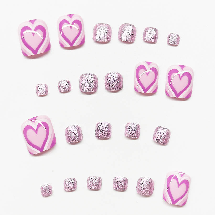 Herz-Themen-Nagelkunst-Erweiterungen Brehn