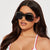 Damen Oversized Fashion Sonnenbrille Brehn