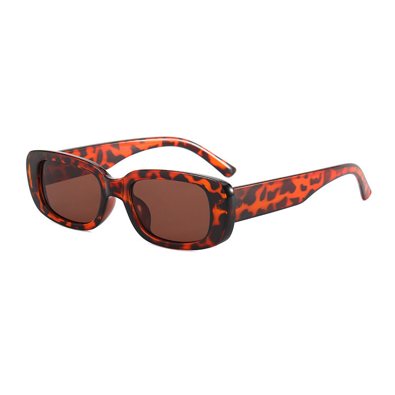 Damen modische Retro-Sonnenbrille mit rechteckigem Rahmen Brehn