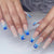 Kreatives Kunstnagelset mit eleganten Herz- und Farbverlaufsmustern Brehn