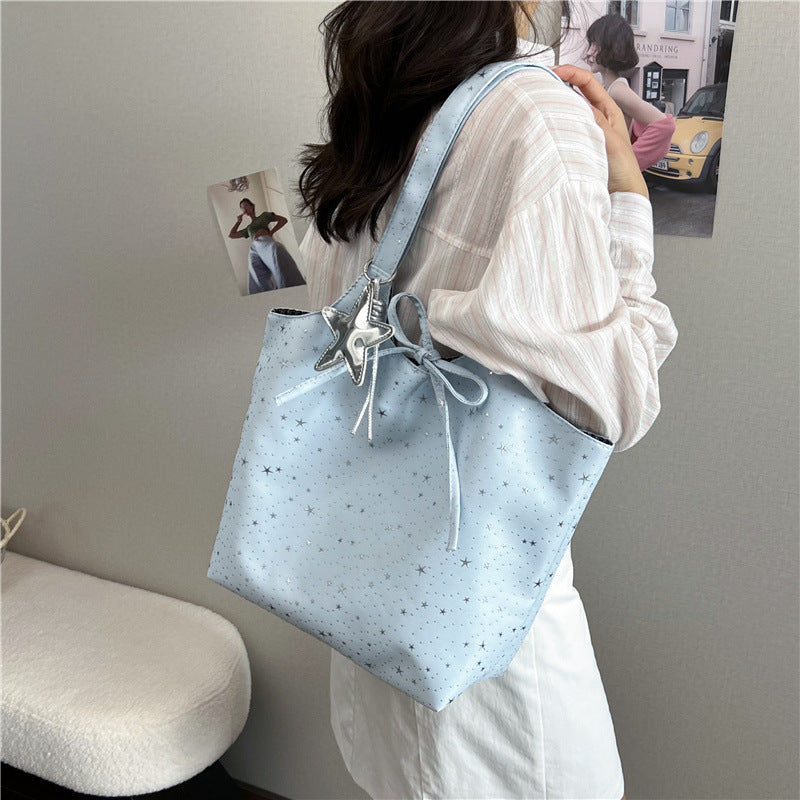 Stilvolle Sternen-Print Tote Handtasche