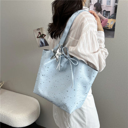 Stilvolle Sternen-Print Tote Handtasche