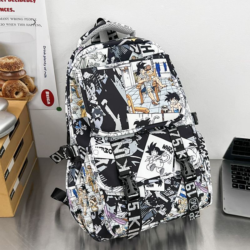 Rucksack Im Comic-Design mit Weichem Plüschanhänger Brehn