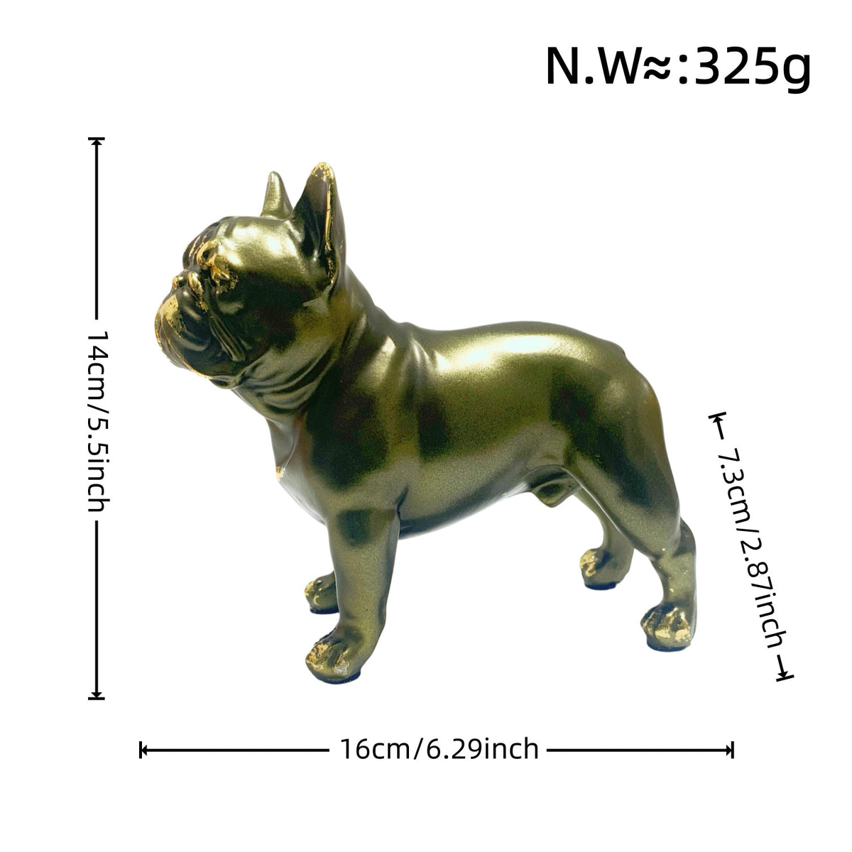 Dekofigur eines Französischen Bulldogs Brehn