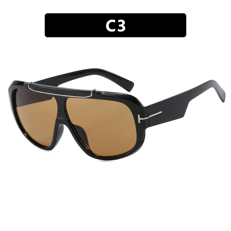 Damen Oversized-Sonnenbrille im modernen, transparenten Design Brehn