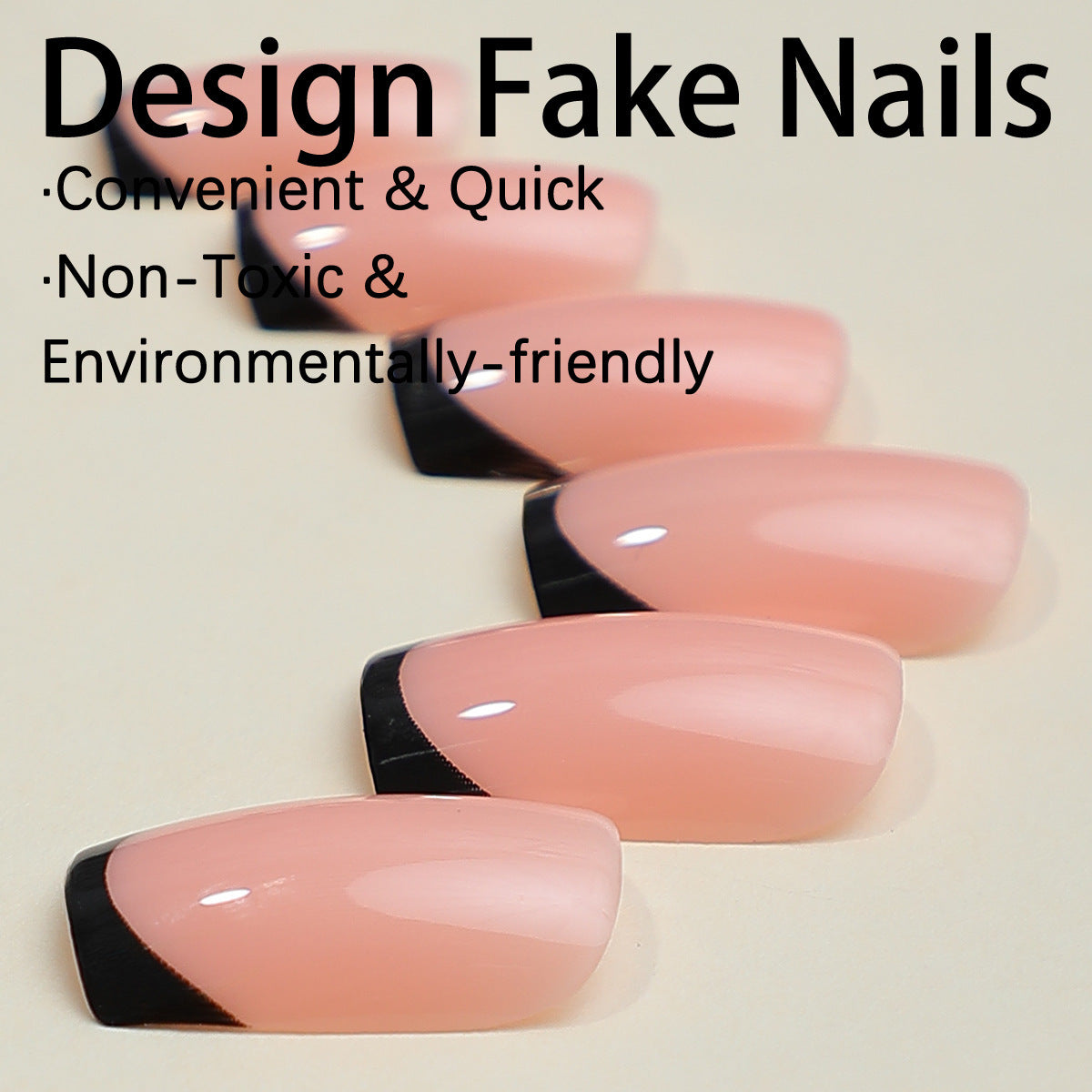 Kunstnagelset mit elegantem French-Tip Design und modernen Akzenten Brehn