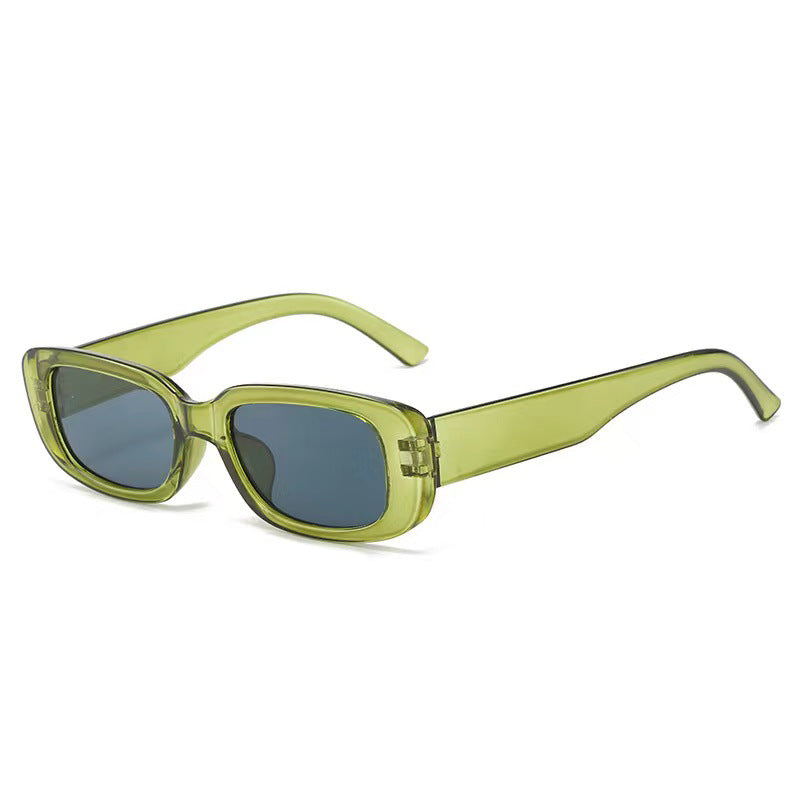 Damen Modische rechteckige Sonnenbrille mit verstellbaren Nasenstege Brehn