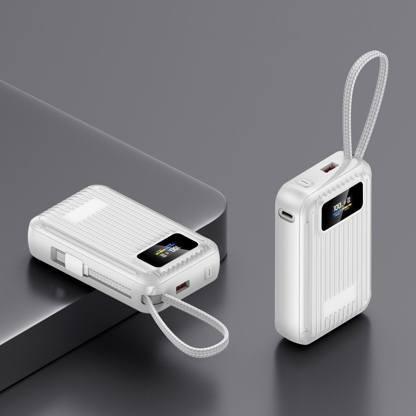 Kompakte Powerbank mit Intelligenter Lcd-Anzeige und Schneller Ladefunktion Brehn