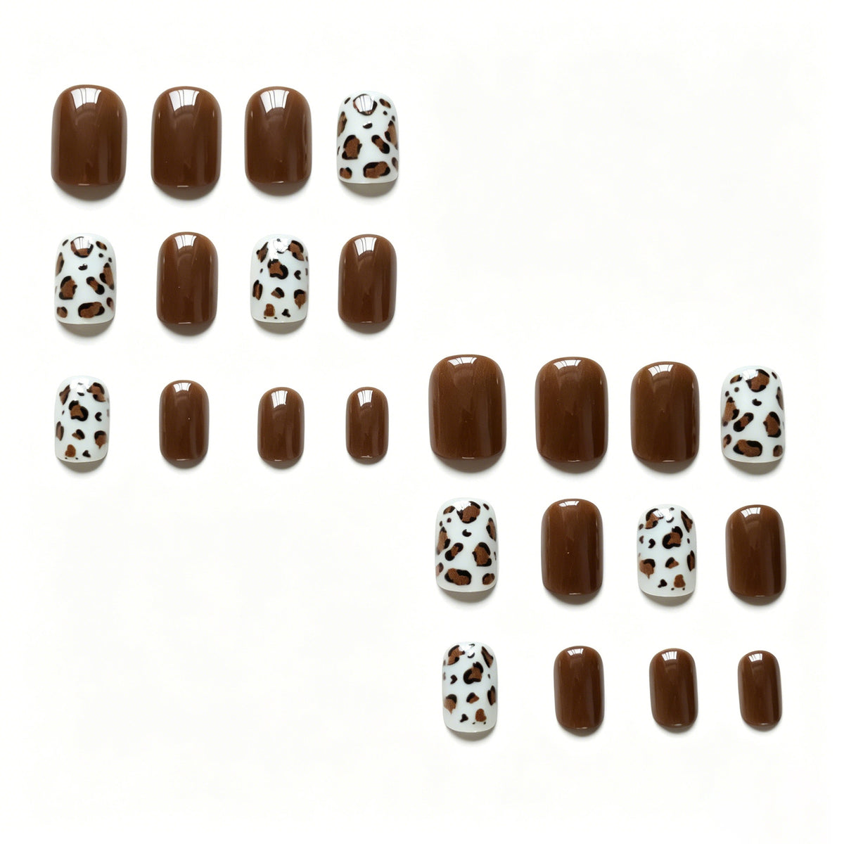 Leopard Print Nagelkunst Set