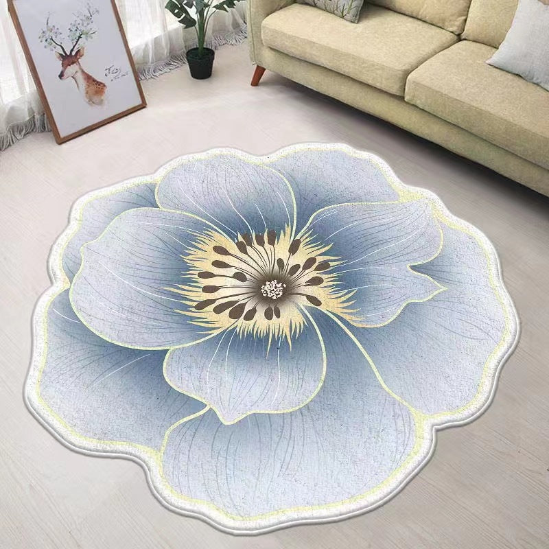 Blumenförmiger Teppich