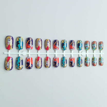 Künstlerisches Charakter-Nagelkunst-Set