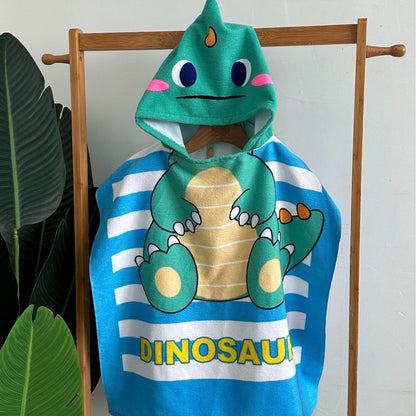 Kinder Haifisch-Design Kapuzenhandtuch Poncho Brehn