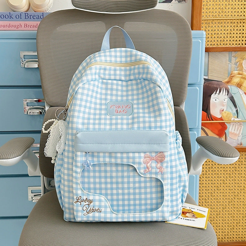 Niedlicher karierten Design Rucksack Brehn