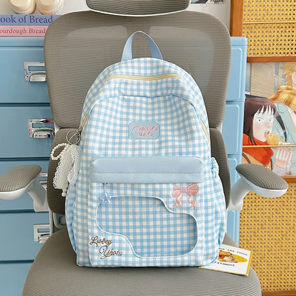 Niedlicher karierten Design Rucksack Brehn