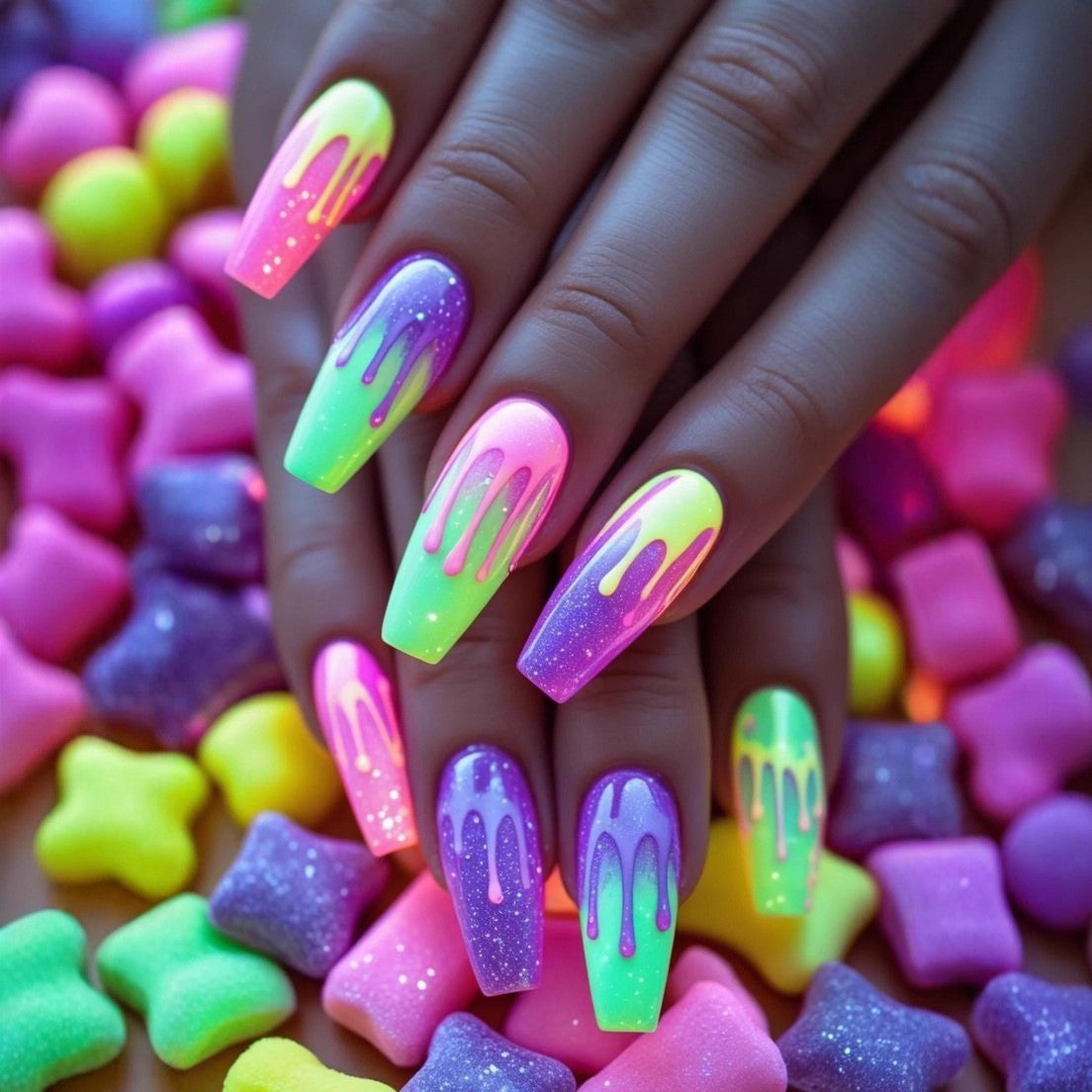 Elegante Kunstnagelverzierung Brehn