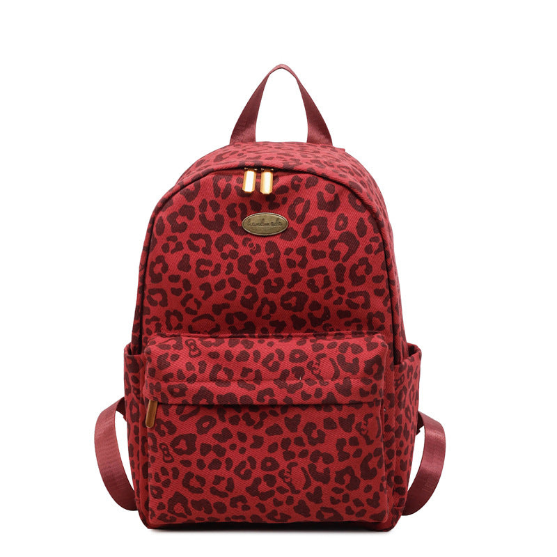 Stylische Leopardenmuster-Rucksack