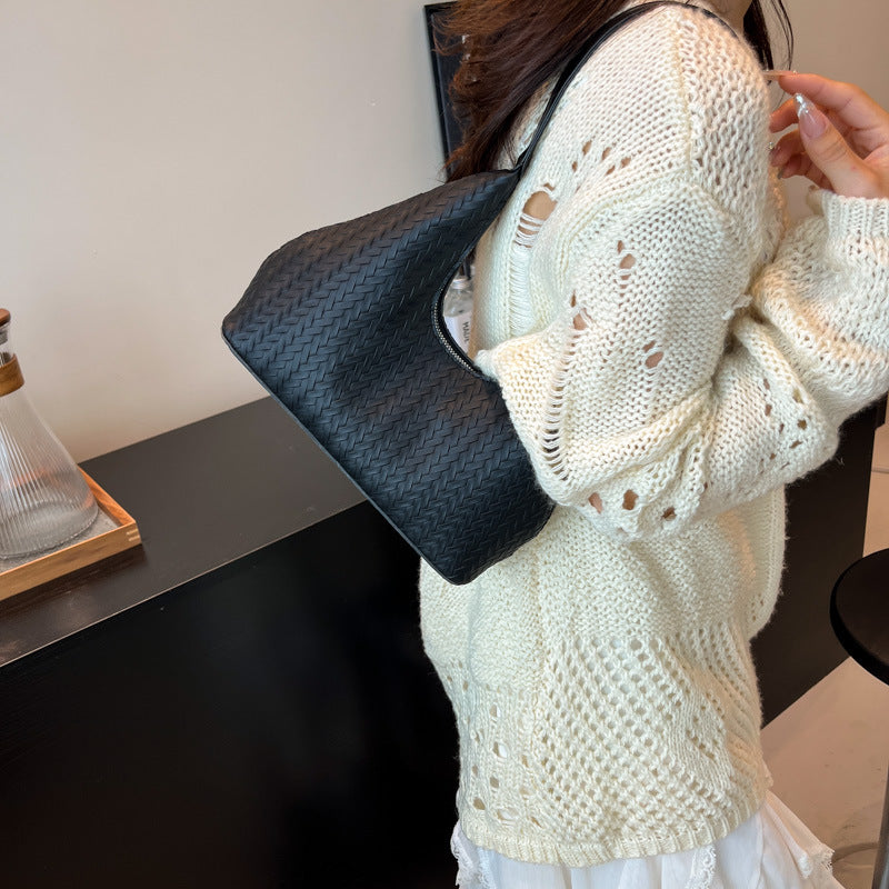 Texturierte Gewebte Schultertasche Brehn