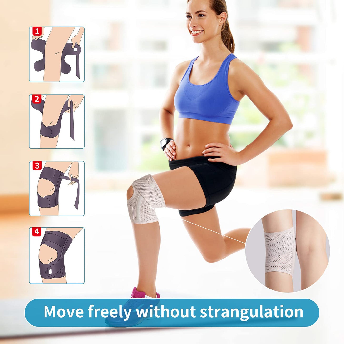 Verstellbare offene Patella-Kniebandage