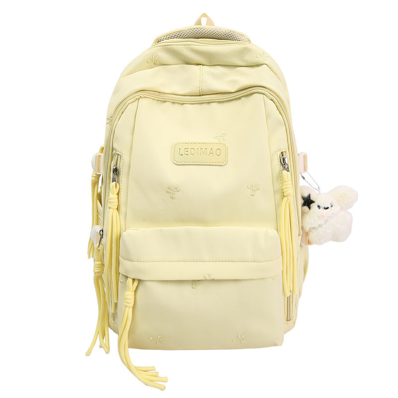 Lässiger bestickter Schulrucksack Brehn