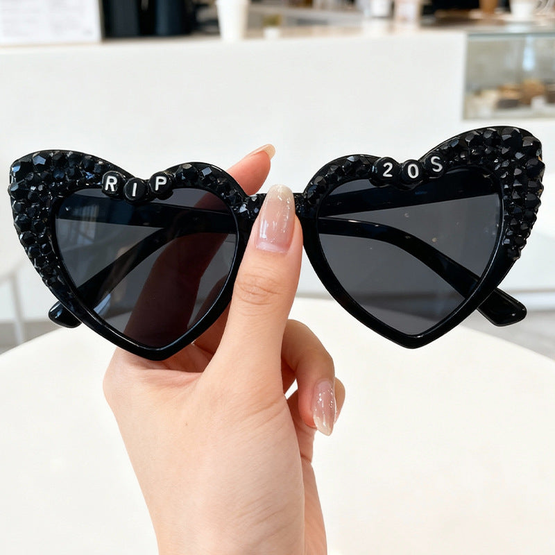 Statement Herzrahmen Sonnenbrille Brehn
