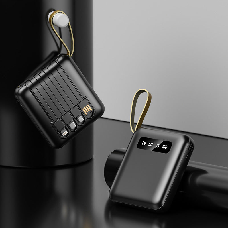 Multifunktionale Powerbank mit Integriertem Kabelsystem Brehn