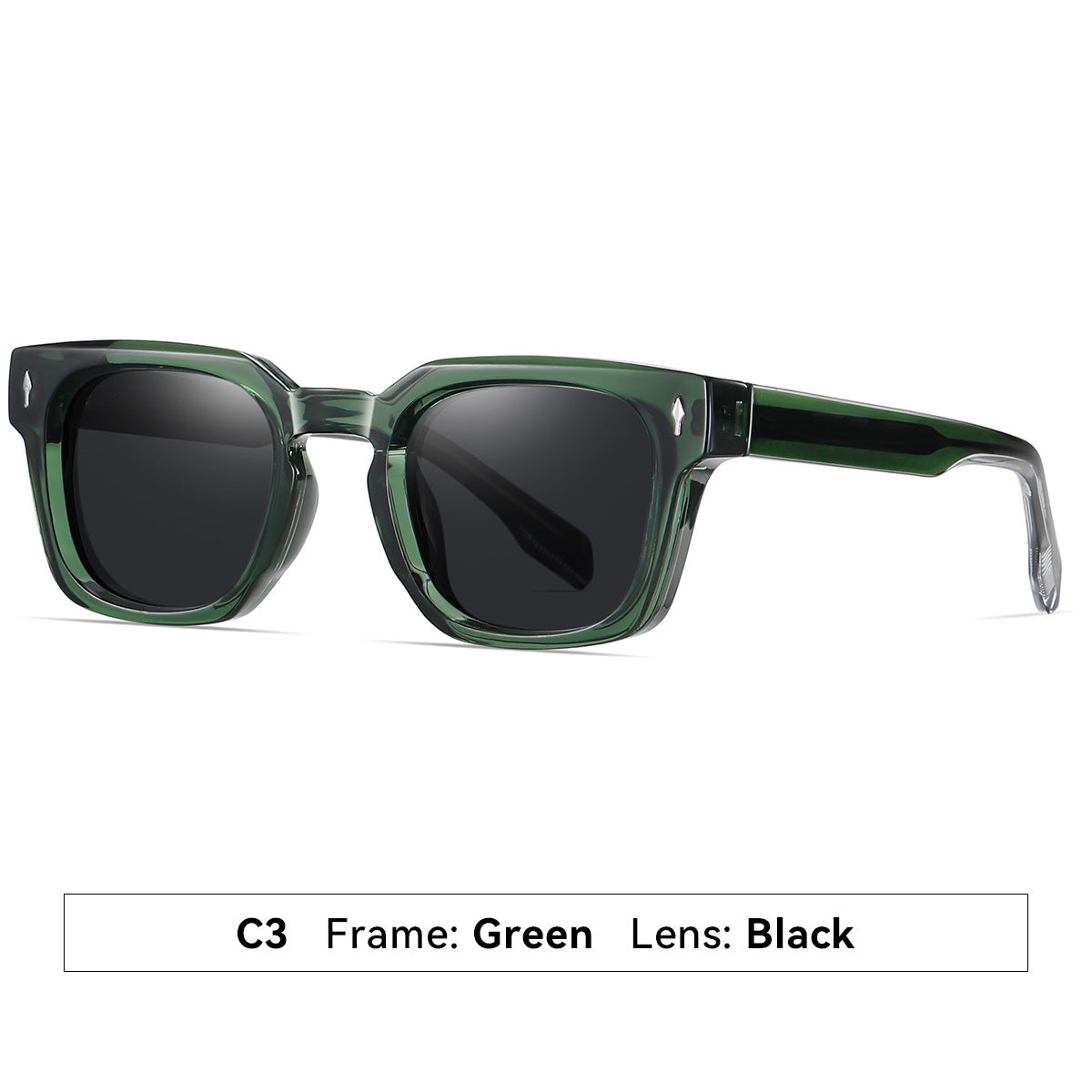 Damen modische Sonnenbrille mit quadratischem Rahmen und verlaufenden Gläsern Brehn