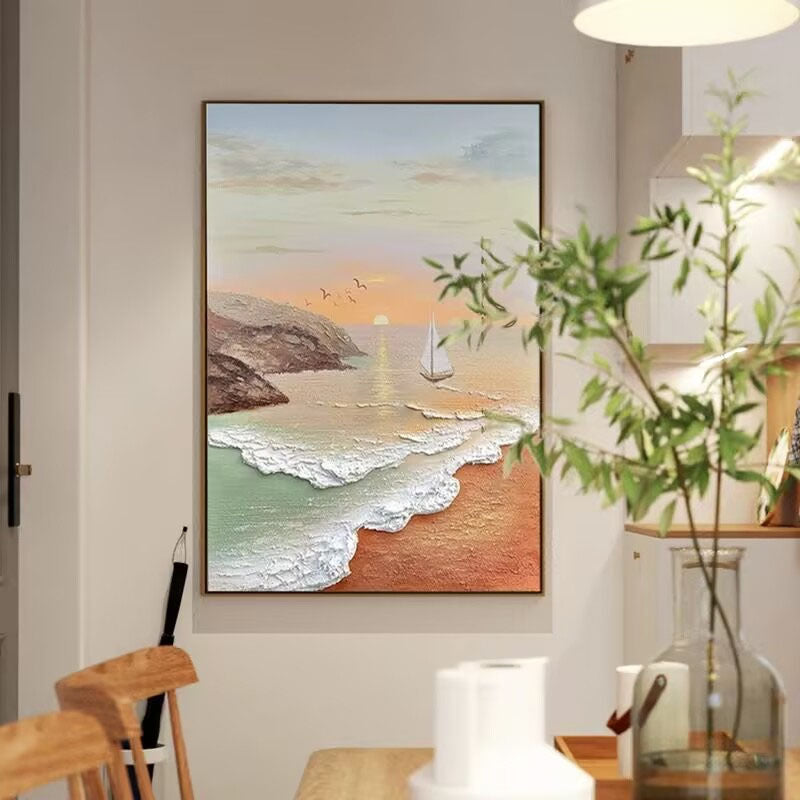 Szenische Seelandschaft Leinwand Kunstwerk