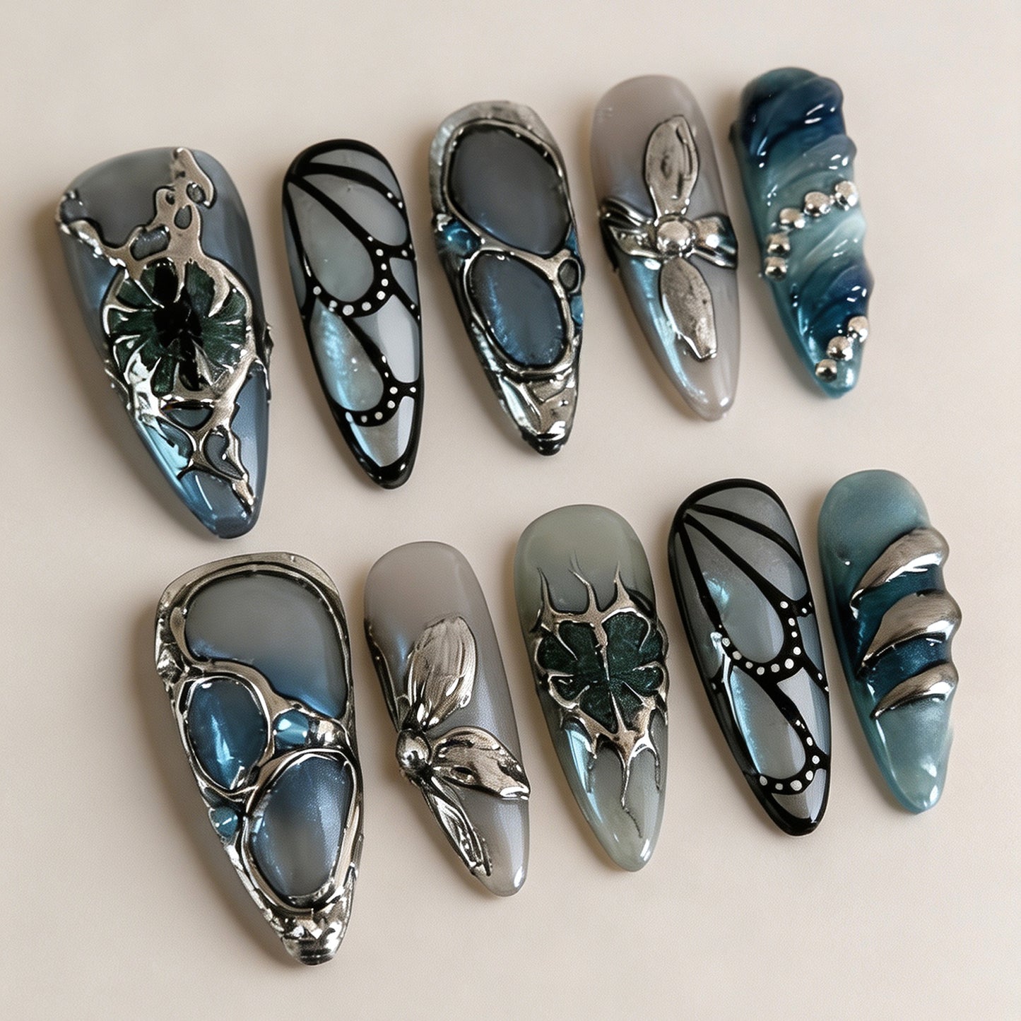 Künstlerische Nagelkunst Brehn