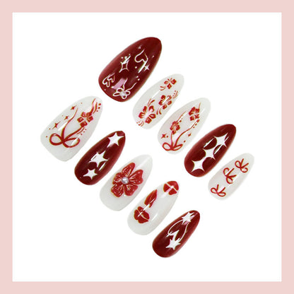 Festliche Ornamente Press-On Nagelkunst Kollektion Brehn