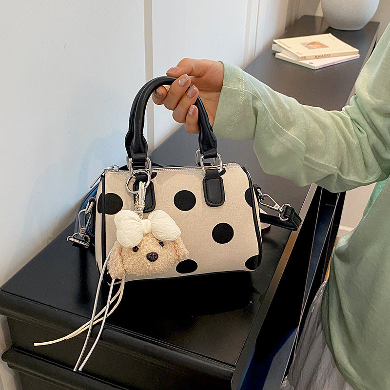 Verspielte Polka-Dot Mini-Handtasche Brehn