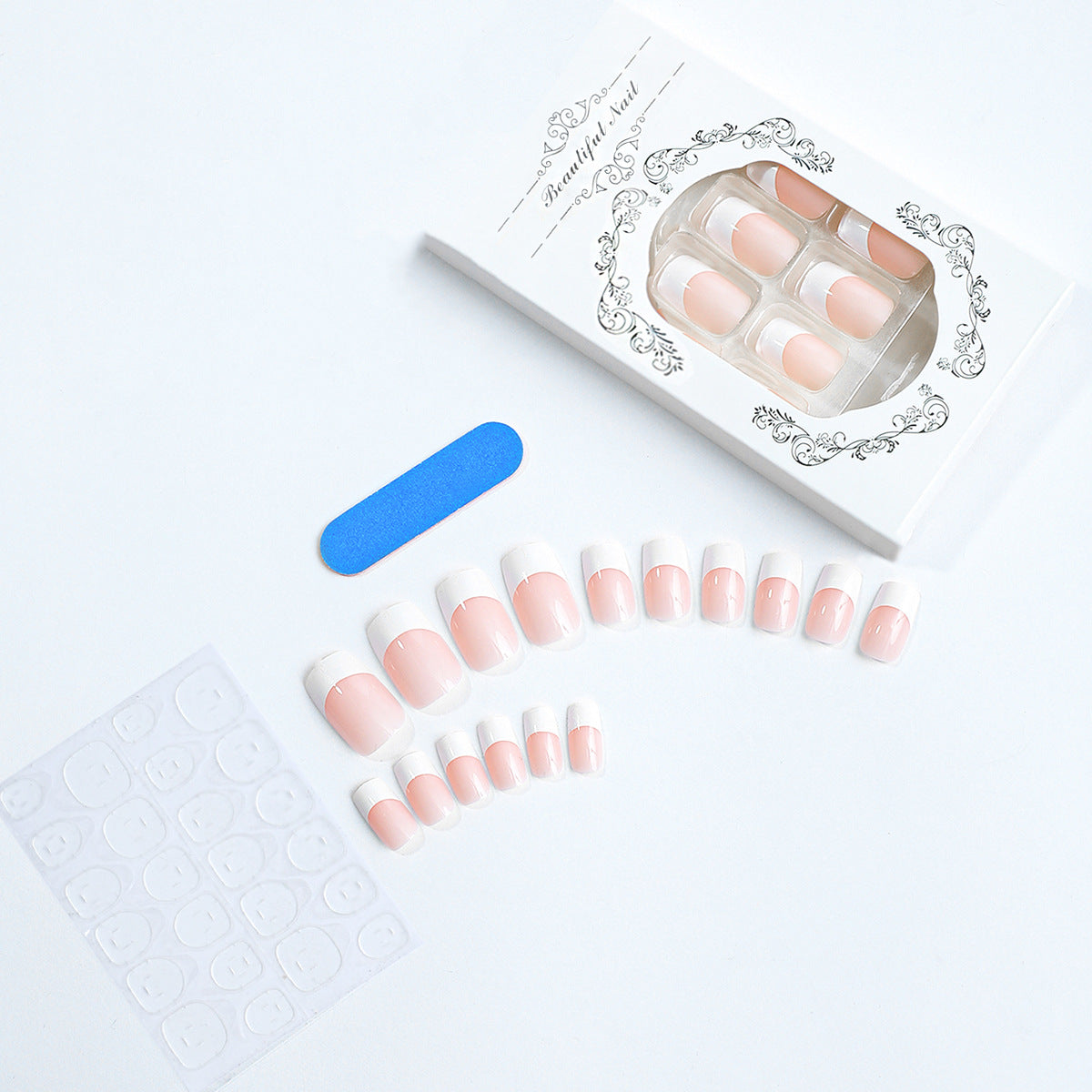French Tip Press-On Nail Set Brehn