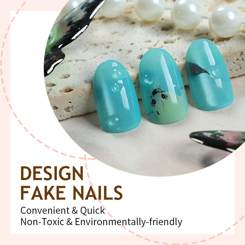 Kunstnagelset mit fantasievollem Tierdesign Brehn