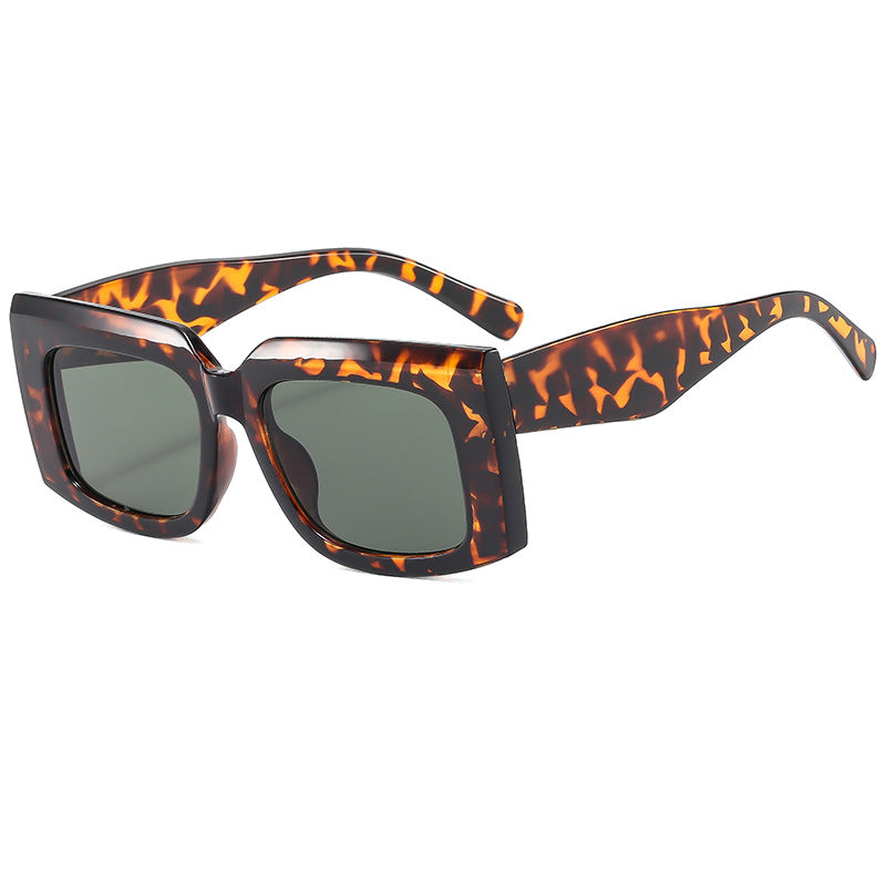 Damen Modische Sonnenbrille mit markantem quadratischem Rahmen und UV-Schutz Brehn