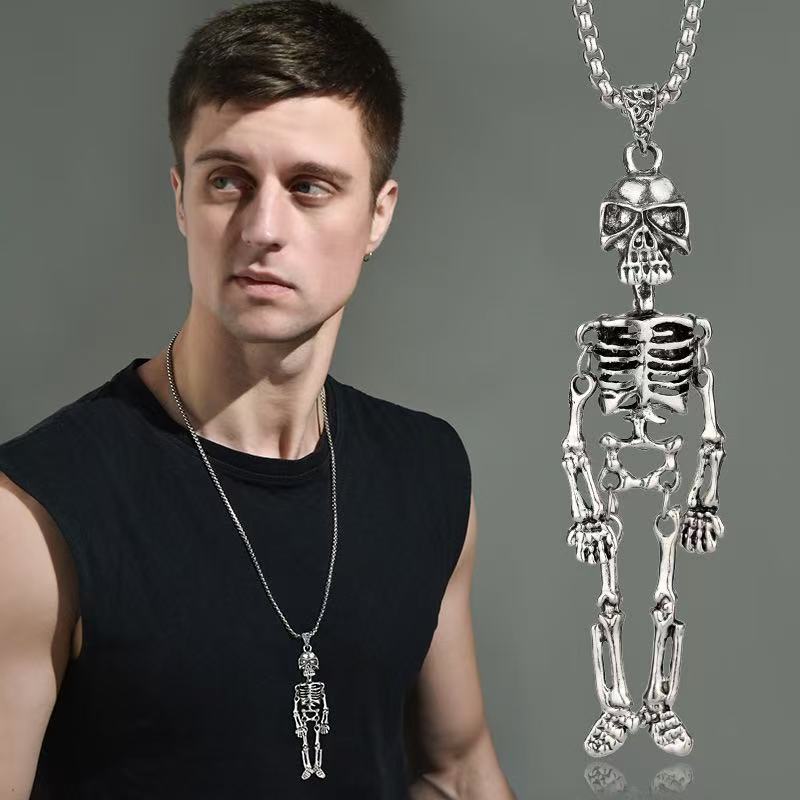 Skeleton Anhänger Halskette Brehn