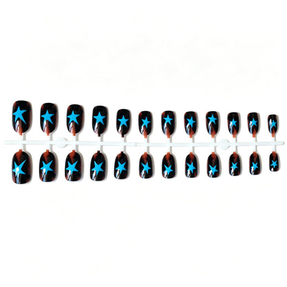 Künstlerisches sternmuster Nagelkunst Set