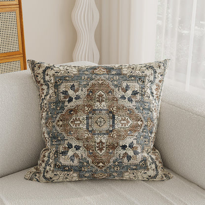 Decorative Medallion Jacquard Throw Pillow Cover
