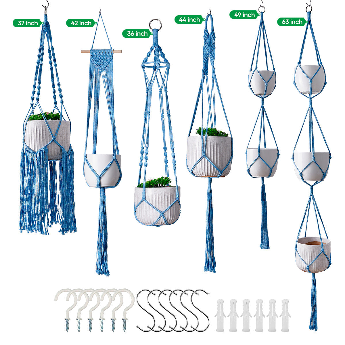 Macramé Pflanze Hänger Set