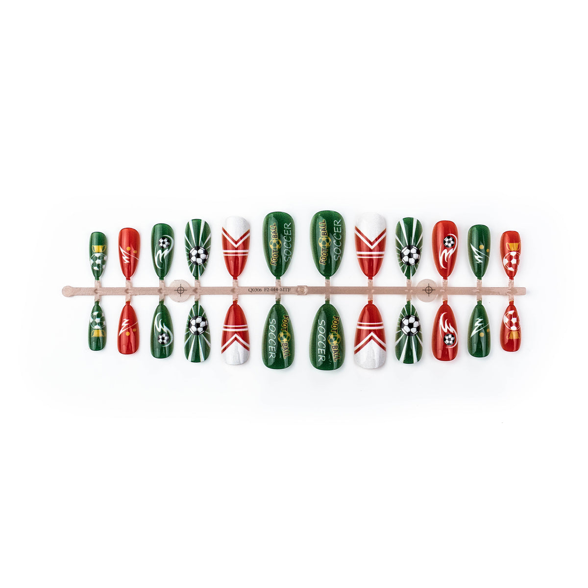 Sport-Themen Press-On Nail Art Set