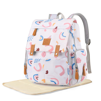 Vielseitiger Rucksack mit Blumenmuster Brehn