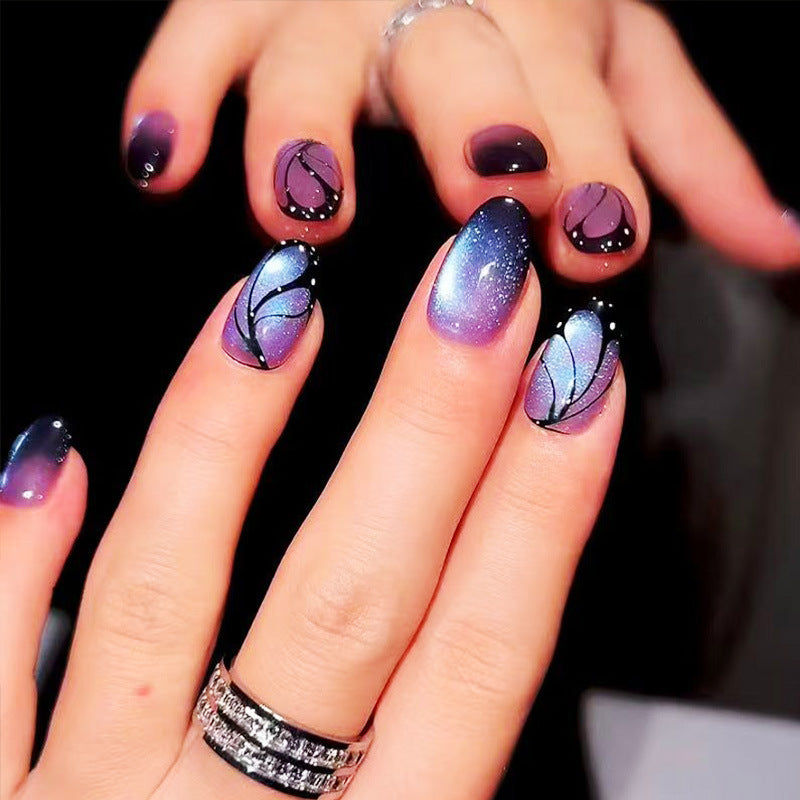 Künstlerisches Ombre Glitter Nagelkunst Set Brehn