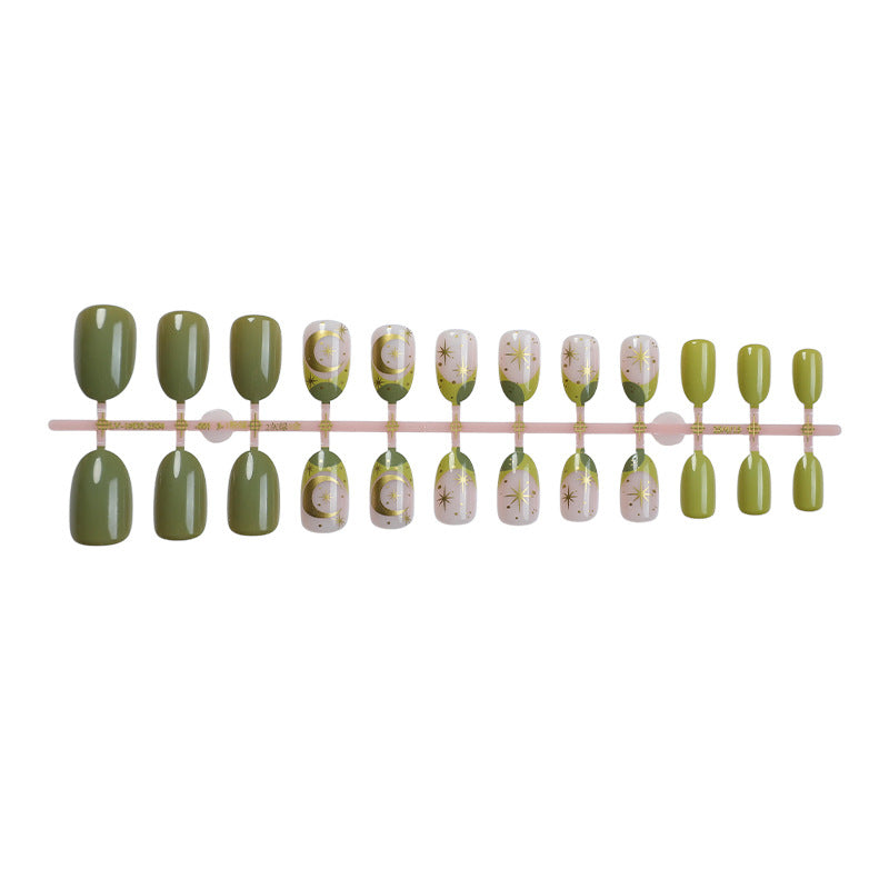 Dekoratives Press-On Nagelkunst-Set mit botanischen Inspirationen Brehn