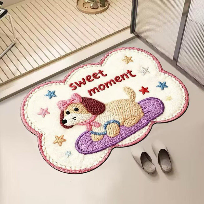 Besticketer katzenmotiv badteppich Brehn
